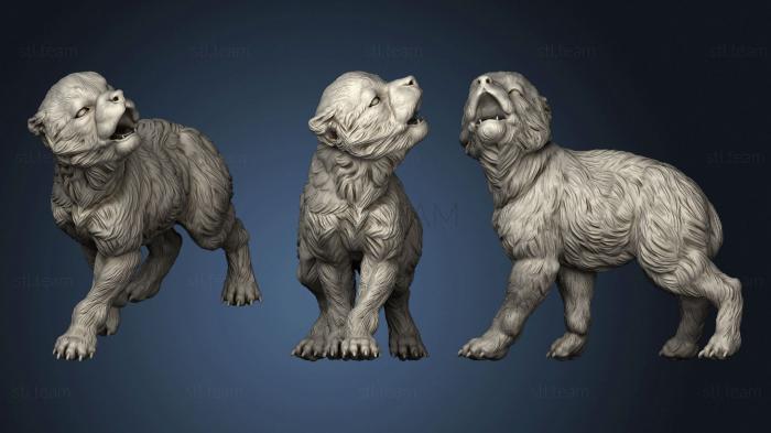 3D model Wolf Pup (STL)